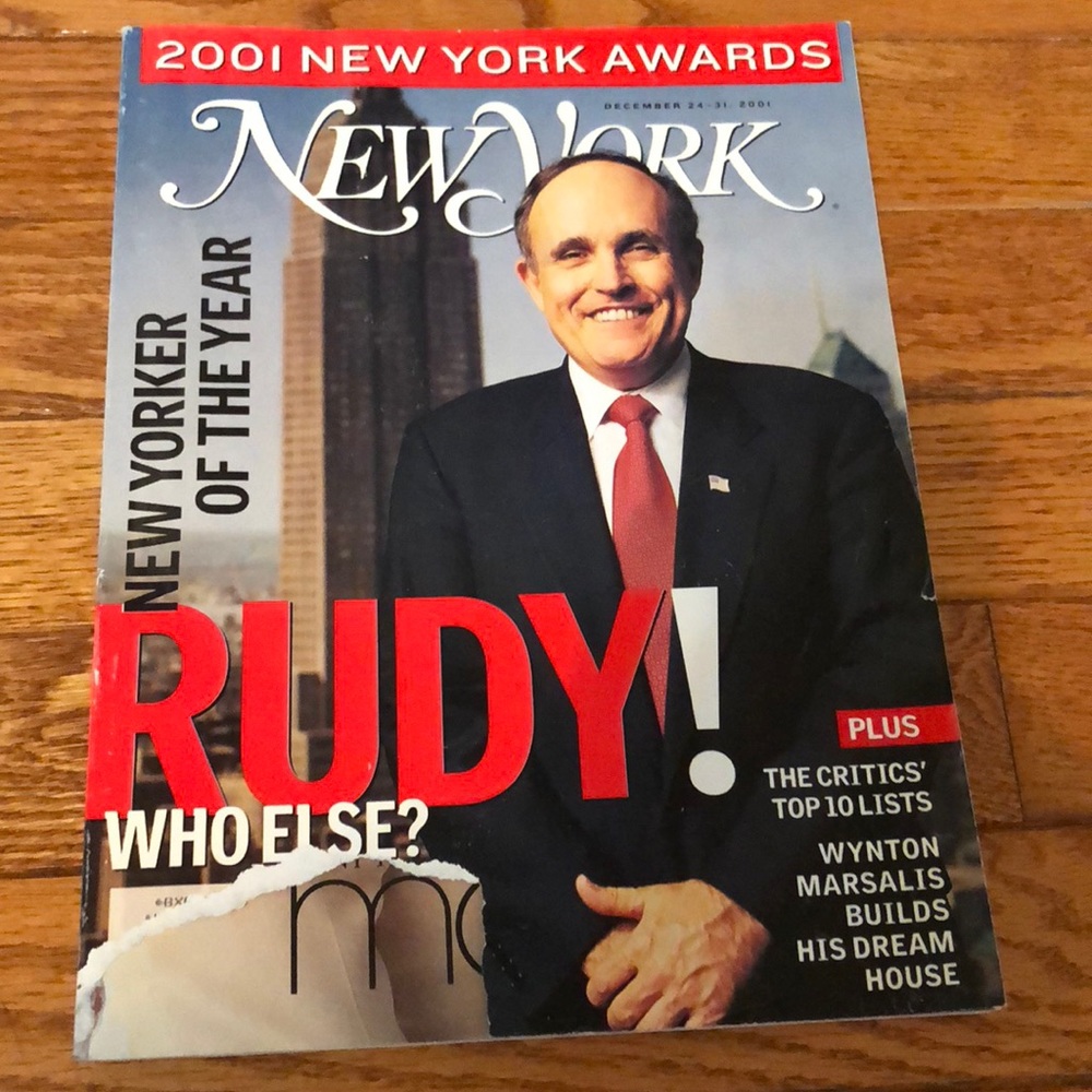 NEW YORK MAGAZINE- DECEMBER 24 - 31, 2001 - EUC
